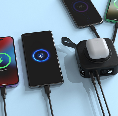 5-in-1 Magnetic Wireless Power Bank — 10000mAh, 22.5W Fast Charge, Travel Ready