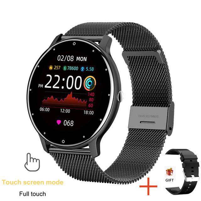 ZL02D Smart Fitness Watch — Heart Rate, Blood Pressure, Sleep Tracking & IP67 Waterproof