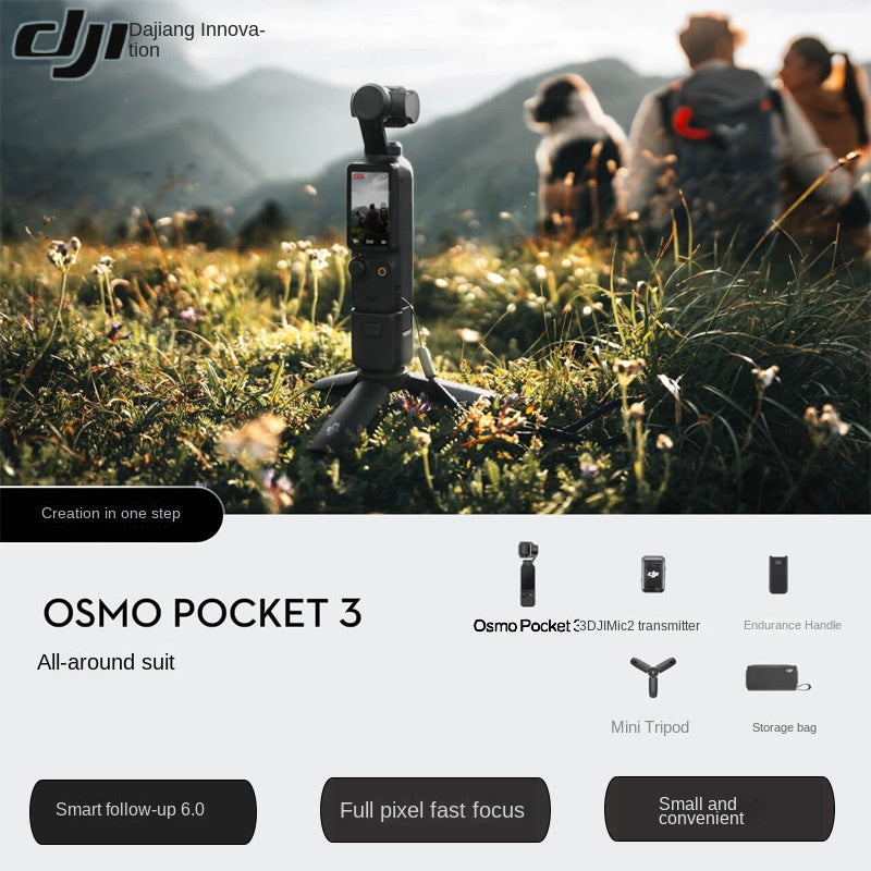 DJI Osmo Pocket 3 — 4K/120fps Handheld Gimbal Camera for Travel & Vlogging