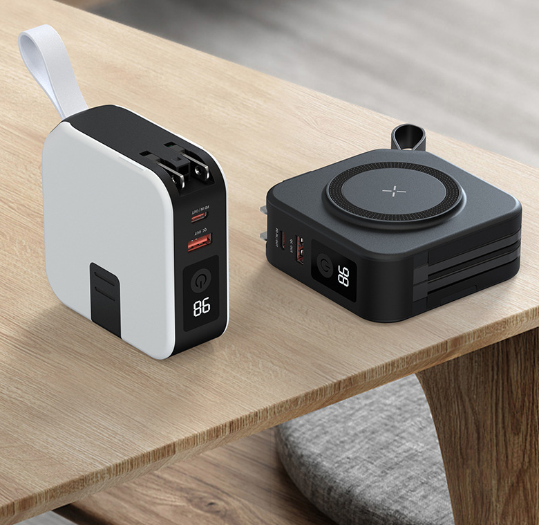 5-in-1 Magnetic Wireless Power Bank — 10000mAh, 22.5W Fast Charge, Travel Ready
