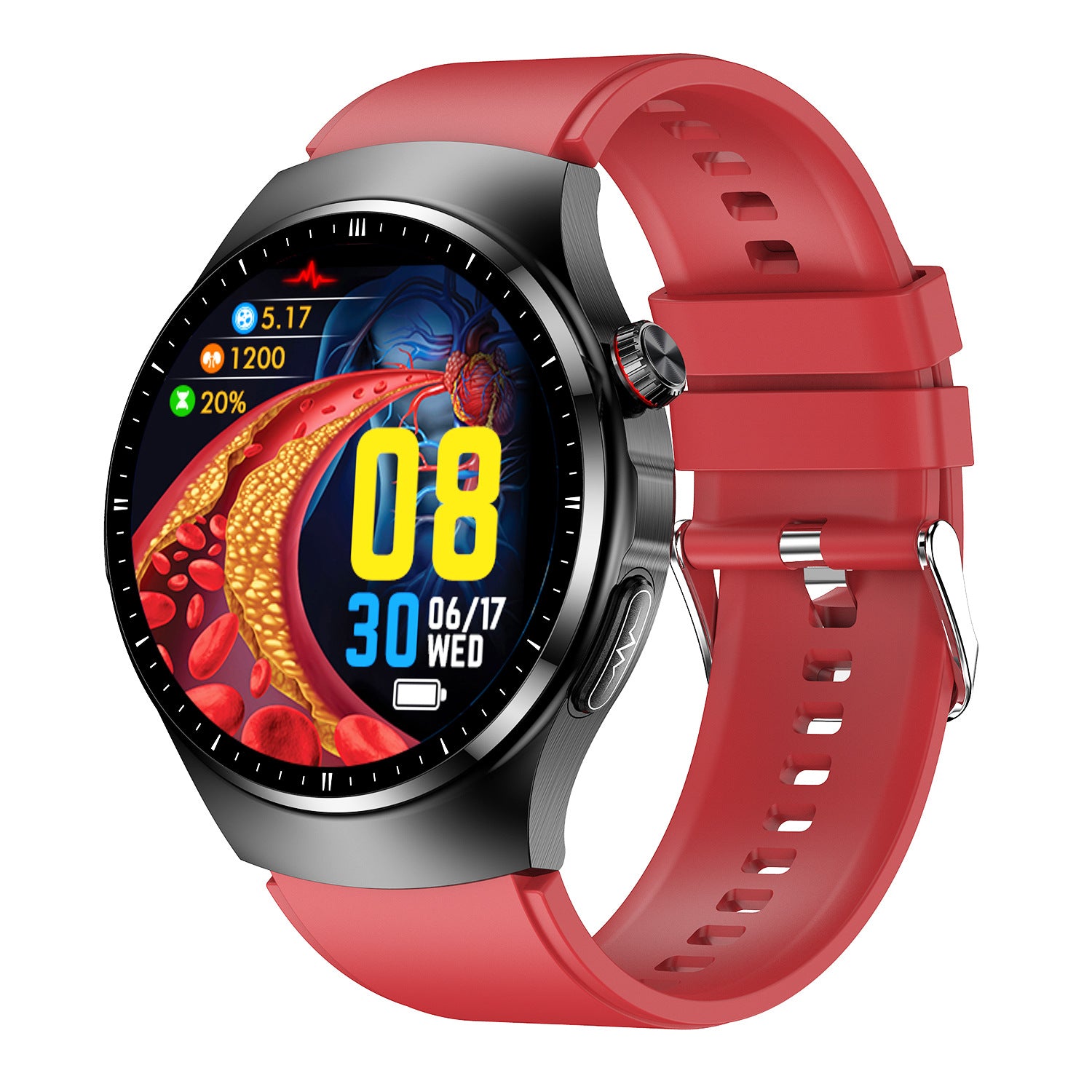 TK25 Advanced Health Smart Watch — ECG, Blood Glucose, Heart Rate & Bluetooth Calls
