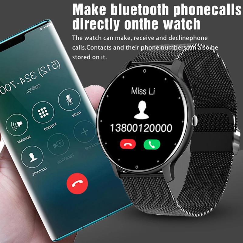 ZL02D Smart Fitness Watch — Heart Rate, Blood Pressure, Sleep Tracking & IP67 Waterproof