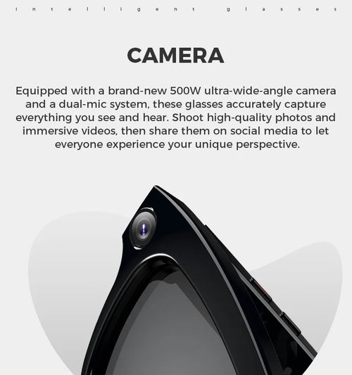 AI Smart Glasses — 5MP Camera, Bluetooth Calls, Voice Assistant & Real-Time Translation