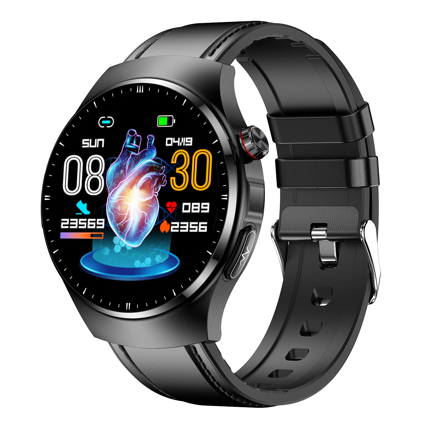 TK25 Advanced Health Smart Watch — ECG, Blood Glucose, Heart Rate & Bluetooth Calls
