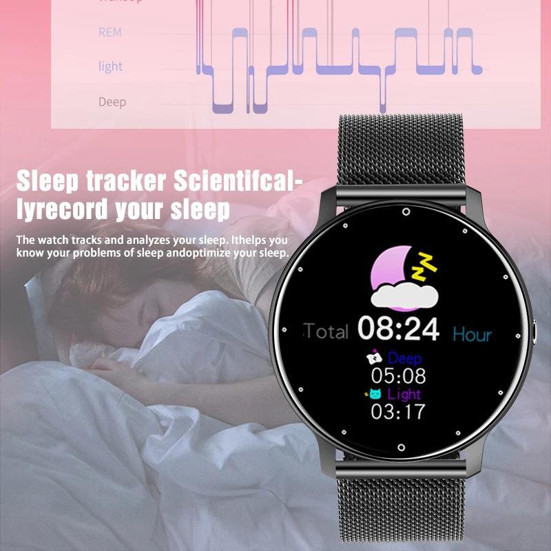 ZL02D Smart Fitness Watch — Heart Rate, Blood Pressure, Sleep Tracking & IP67 Waterproof