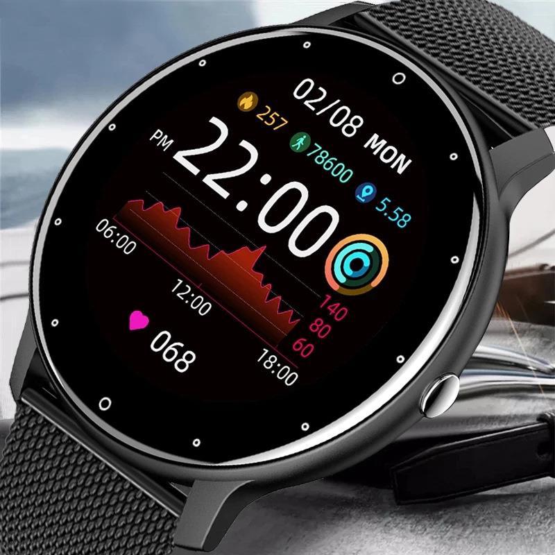 ZL02D Smart Fitness Watch — Heart Rate, Blood Pressure, Sleep Tracking & IP67 Waterproof