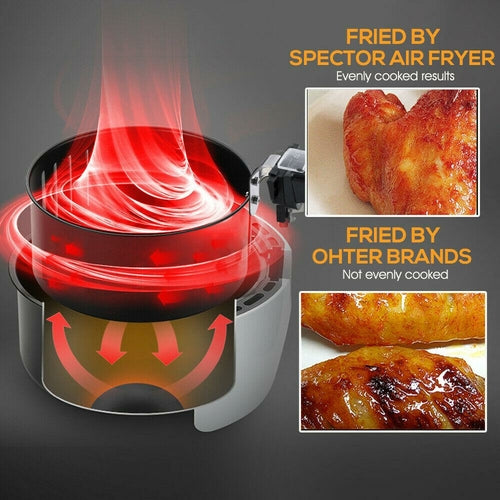 Spector 7L Air Fryer LCD Healthy Cooker Low Fat OilFree Kitchen Oven
