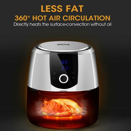 Spector 7L Air Fryer LCD Healthy Cooker Low Fat OilFree Kitchen Oven