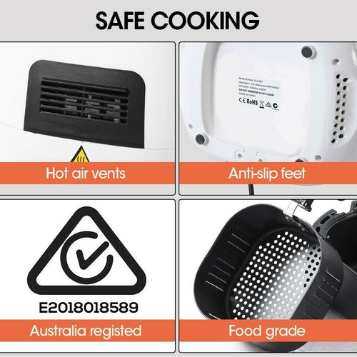 Spector 7L Air Fryer LCD Healthy Cooker Low Fat OilFree Kitchen Oven