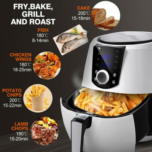 Spector 7L Air Fryer LCD Healthy Cooker Low Fat OilFree Kitchen Oven
